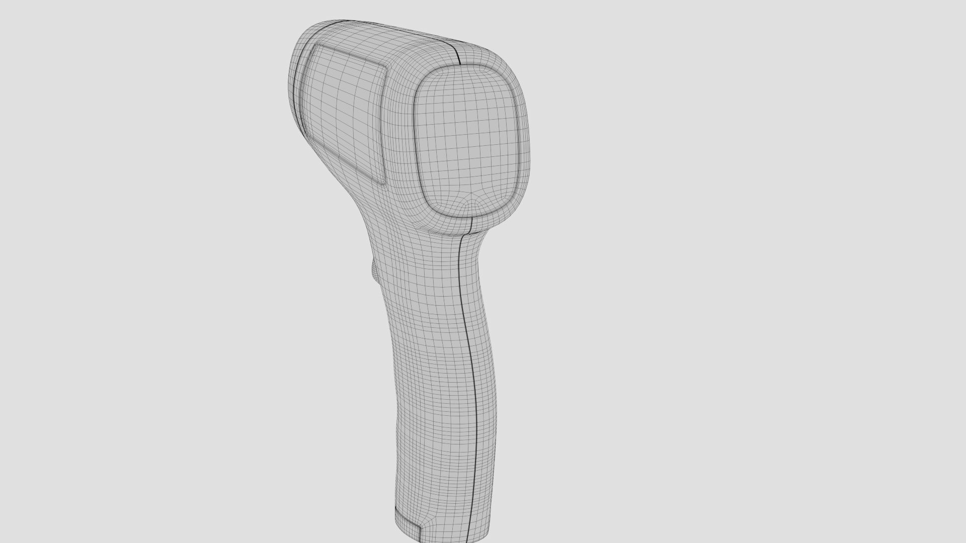 Non Contact  Medical infrared thermometer 3D model_18