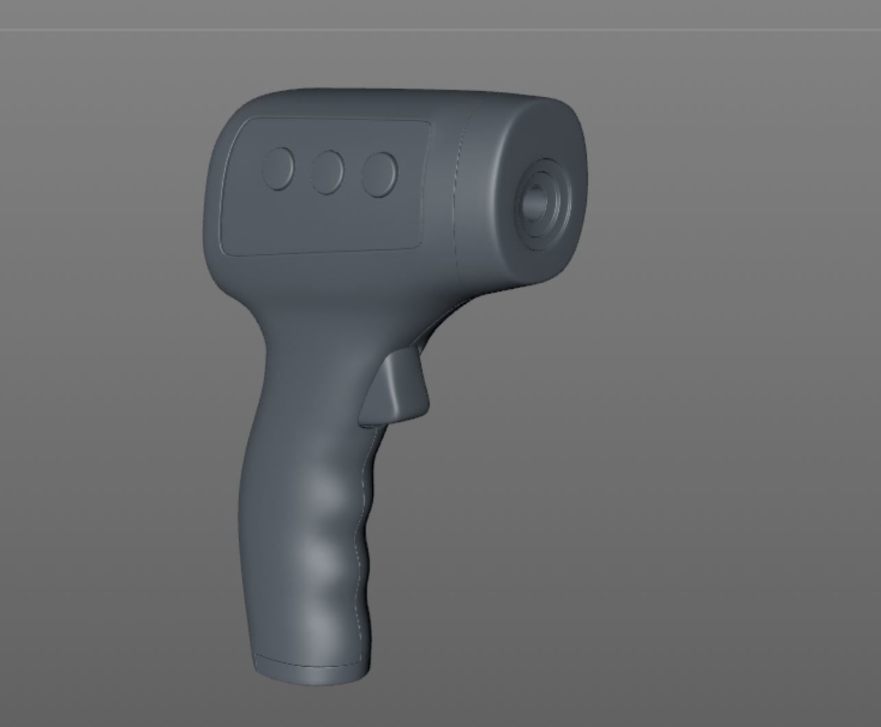 Non Contact  Medical infrared thermometer 3D model_12