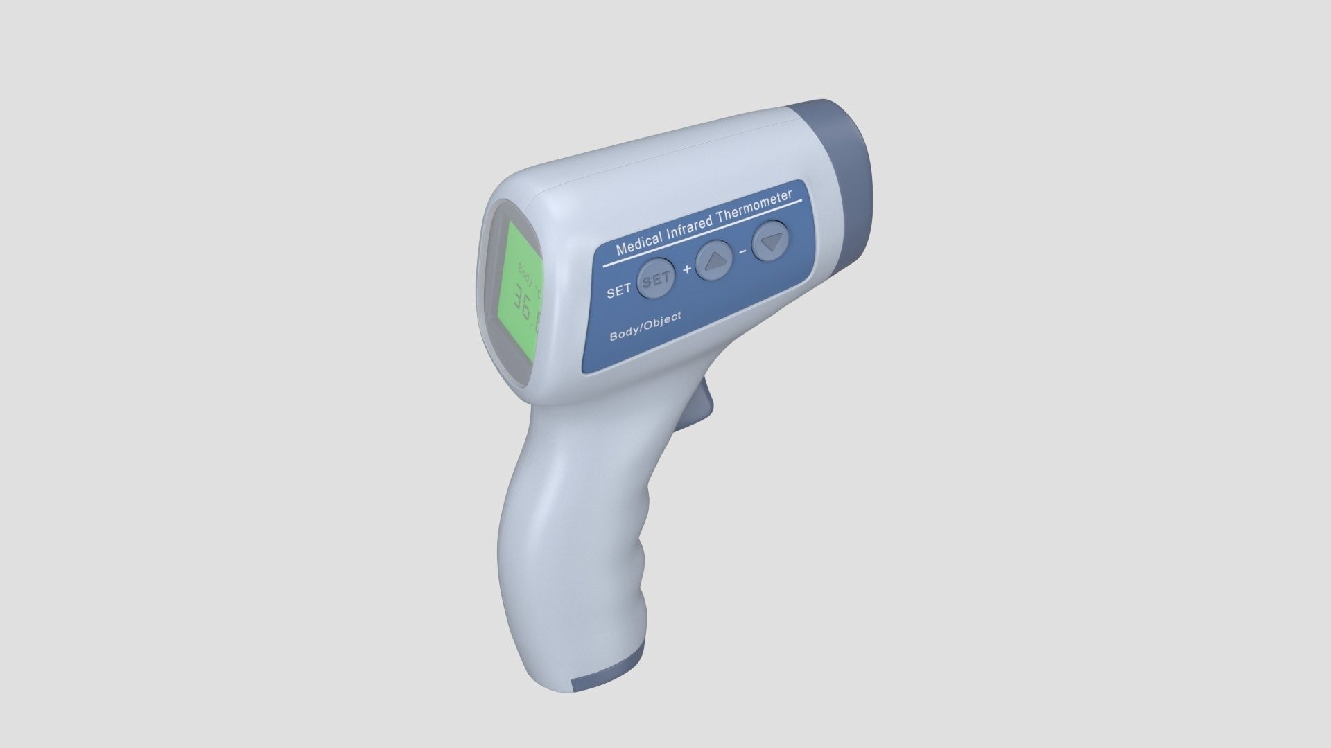 Non Contact  Medical infrared thermometer 3D model_10