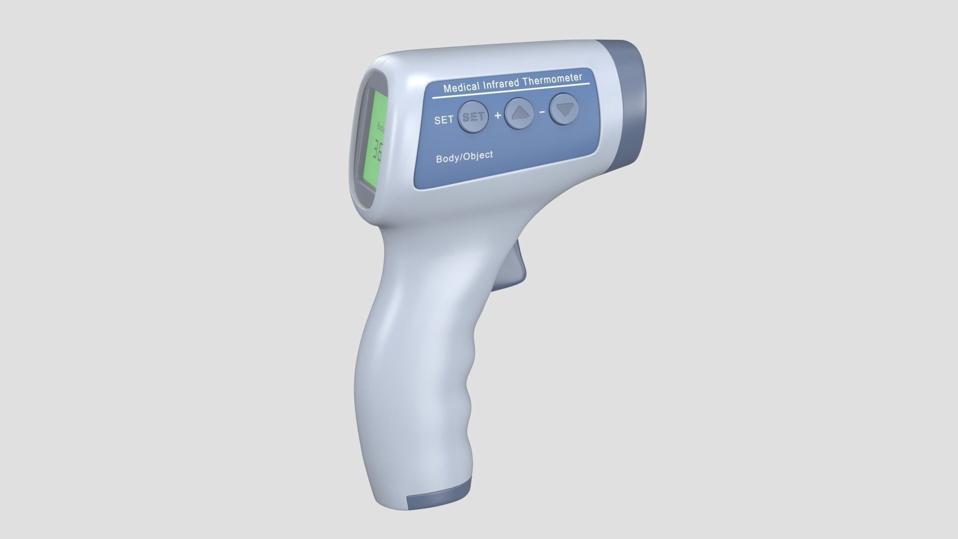 Non Contact  Medical infrared thermometer 3D model_1