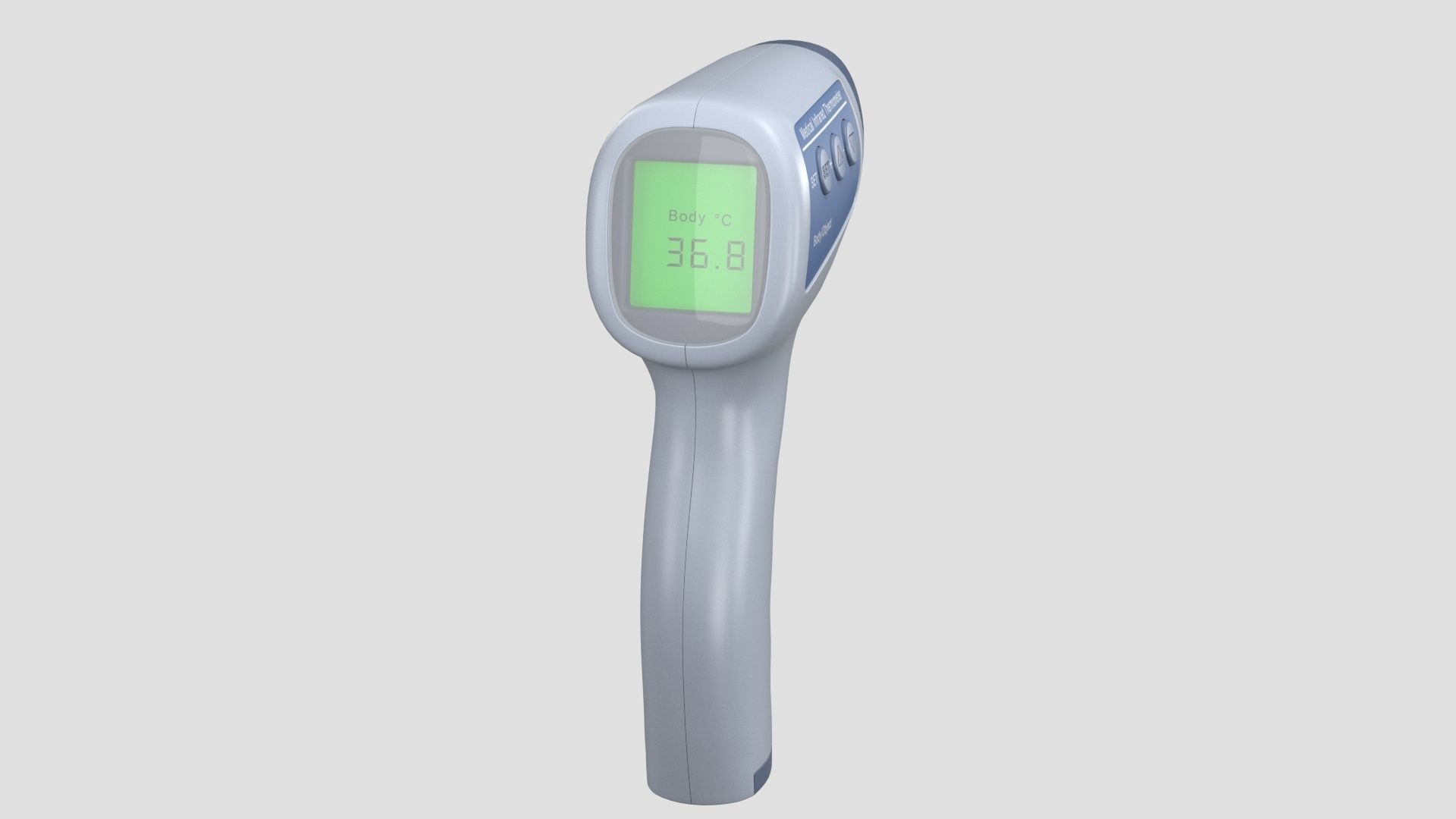 Non Contact  Medical infrared thermometer 3D model_3