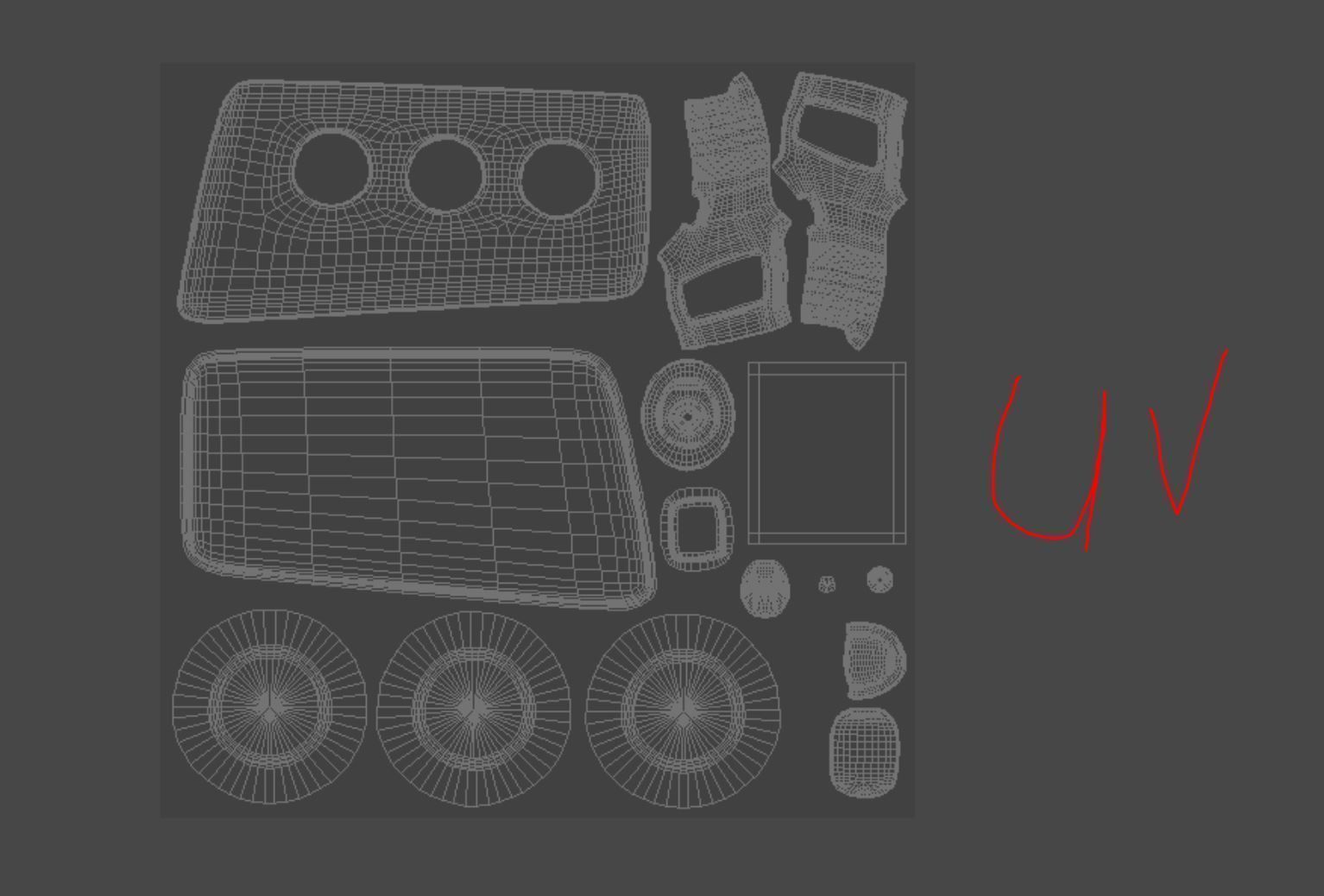 Non Contact  Medical infrared thermometer 3D model_15