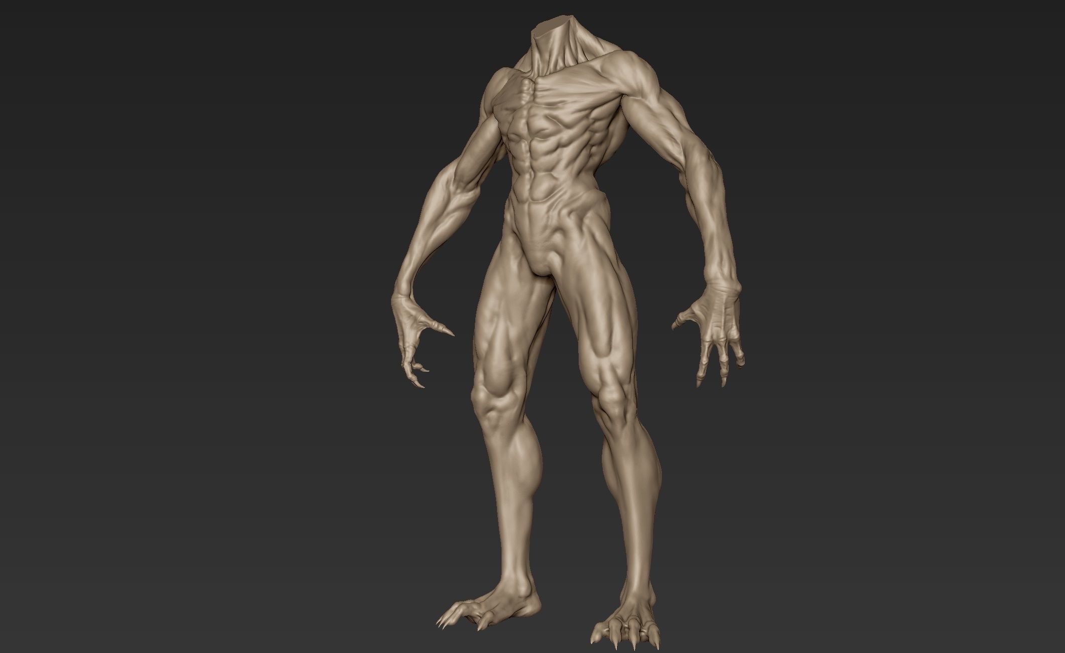 Creature Body Sculpt 9 3D model_3