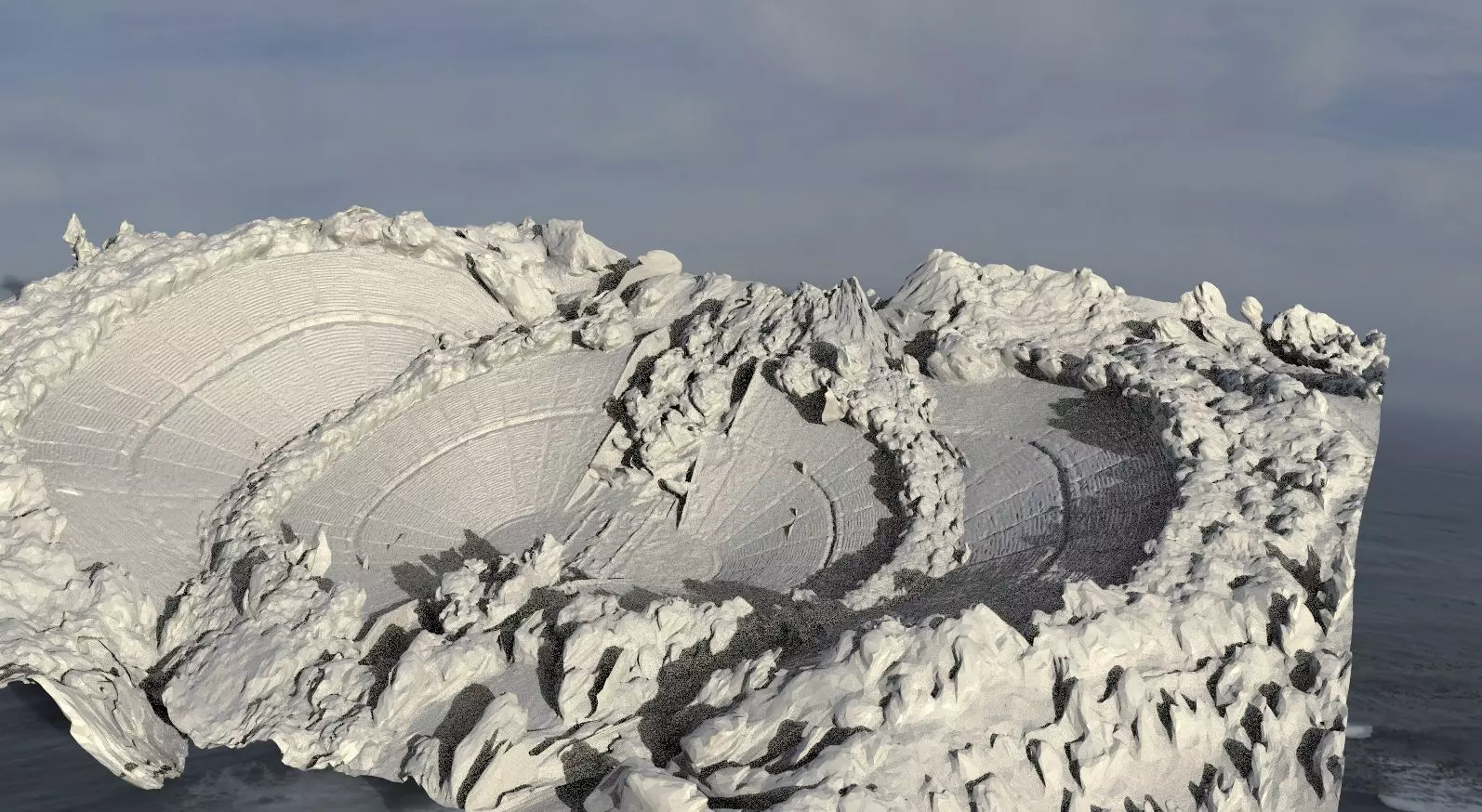 Arena Rough ruin 3D model_0