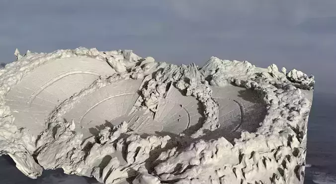 Arena Rough ruin 3D model