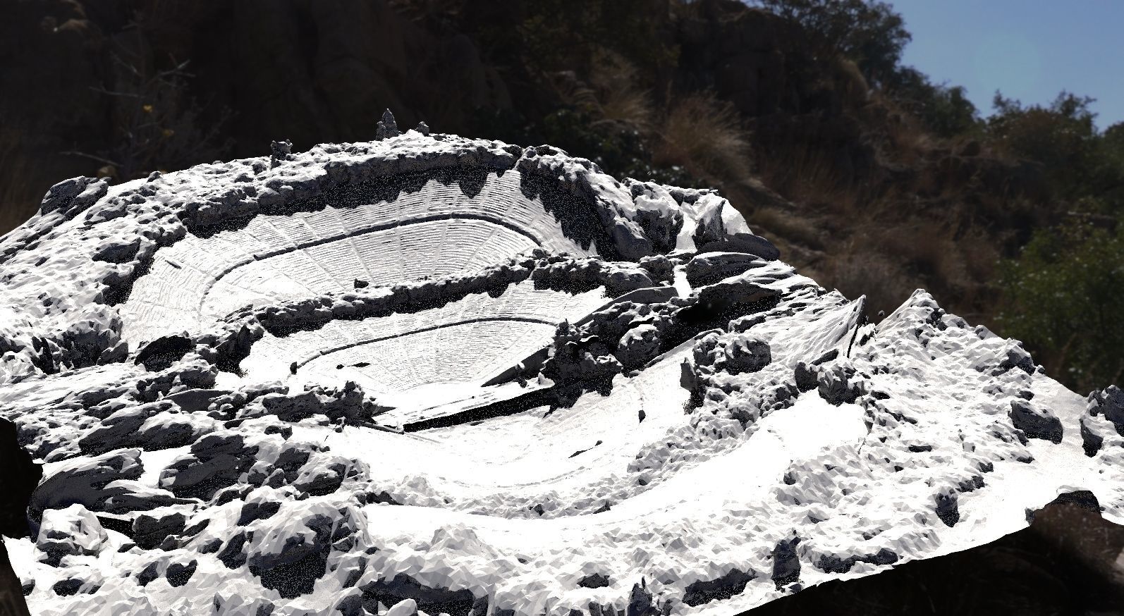 Arena Rough ruin 3D model_2