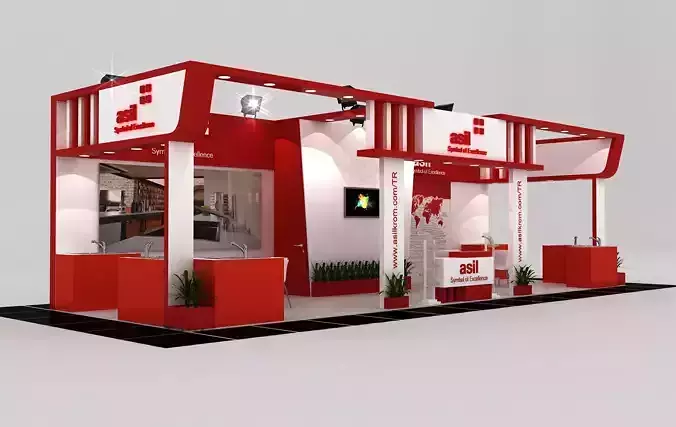 ASL Size 12 m x 4 m  Height 350 cm 3D model