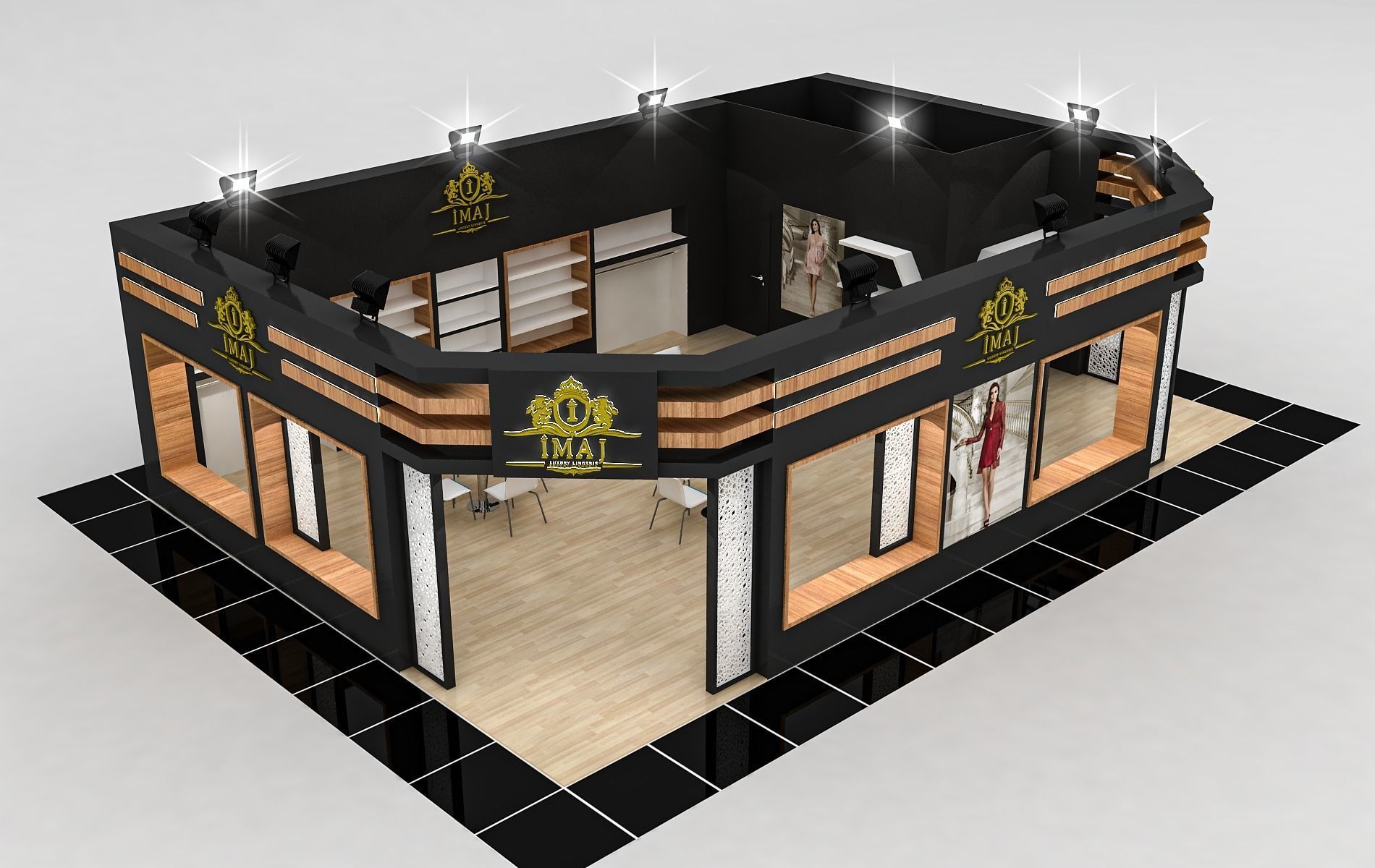 Imaj Size 12 m x 8 m  Height 350 cm 3D model_3