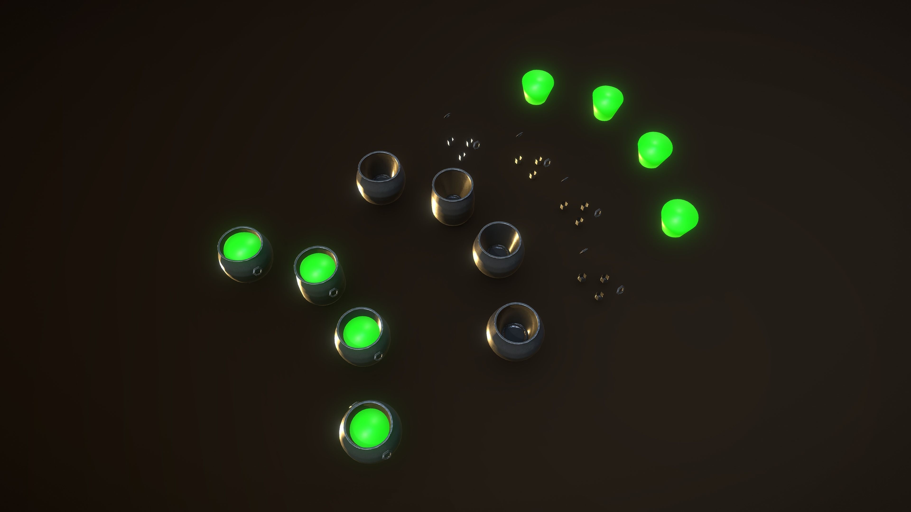 Stylized PBR Cauldron Low-poly 3D model_9