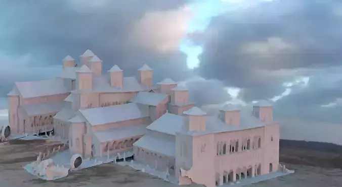 mansion large complex 3d model 3D model