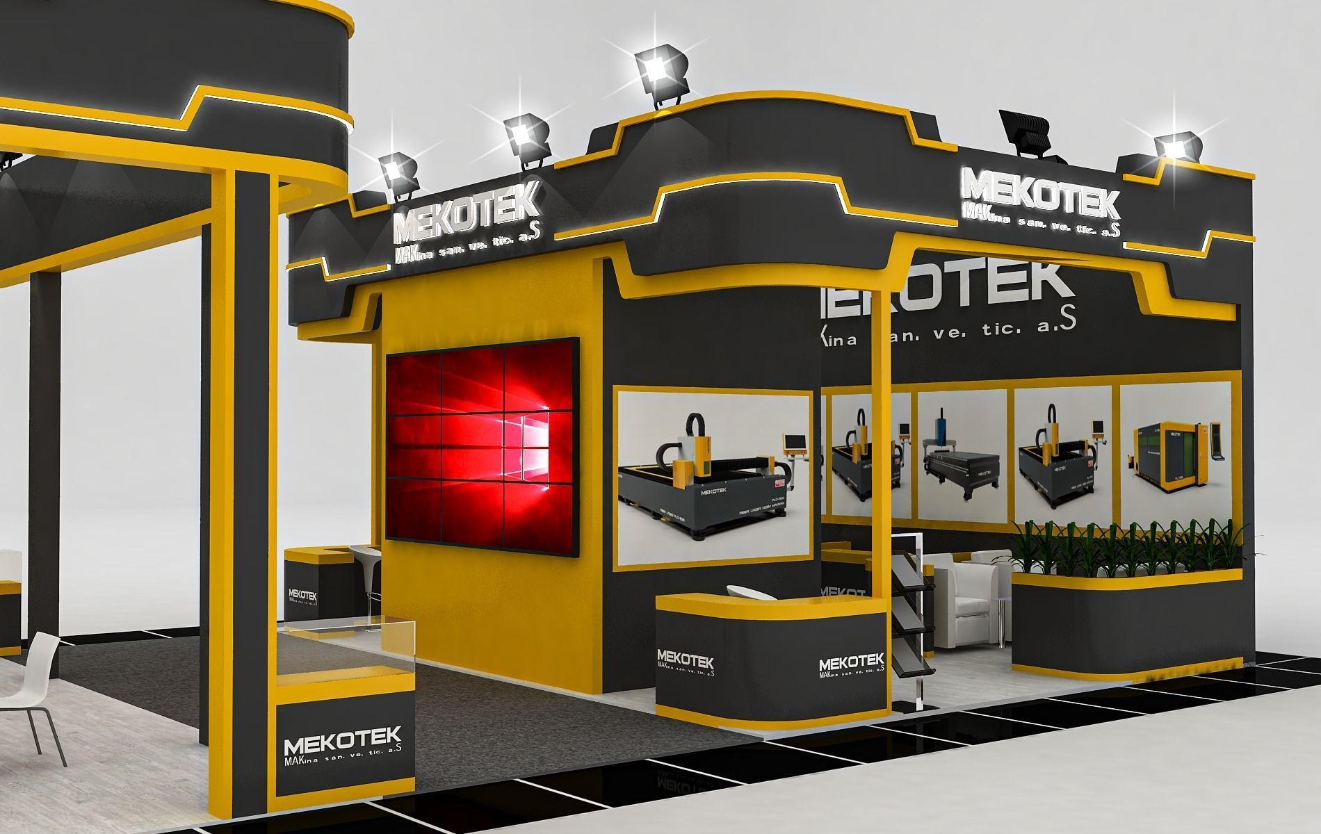 Mekotek-01 Size 16 m x 8 m Height 450 cm 3D model_1