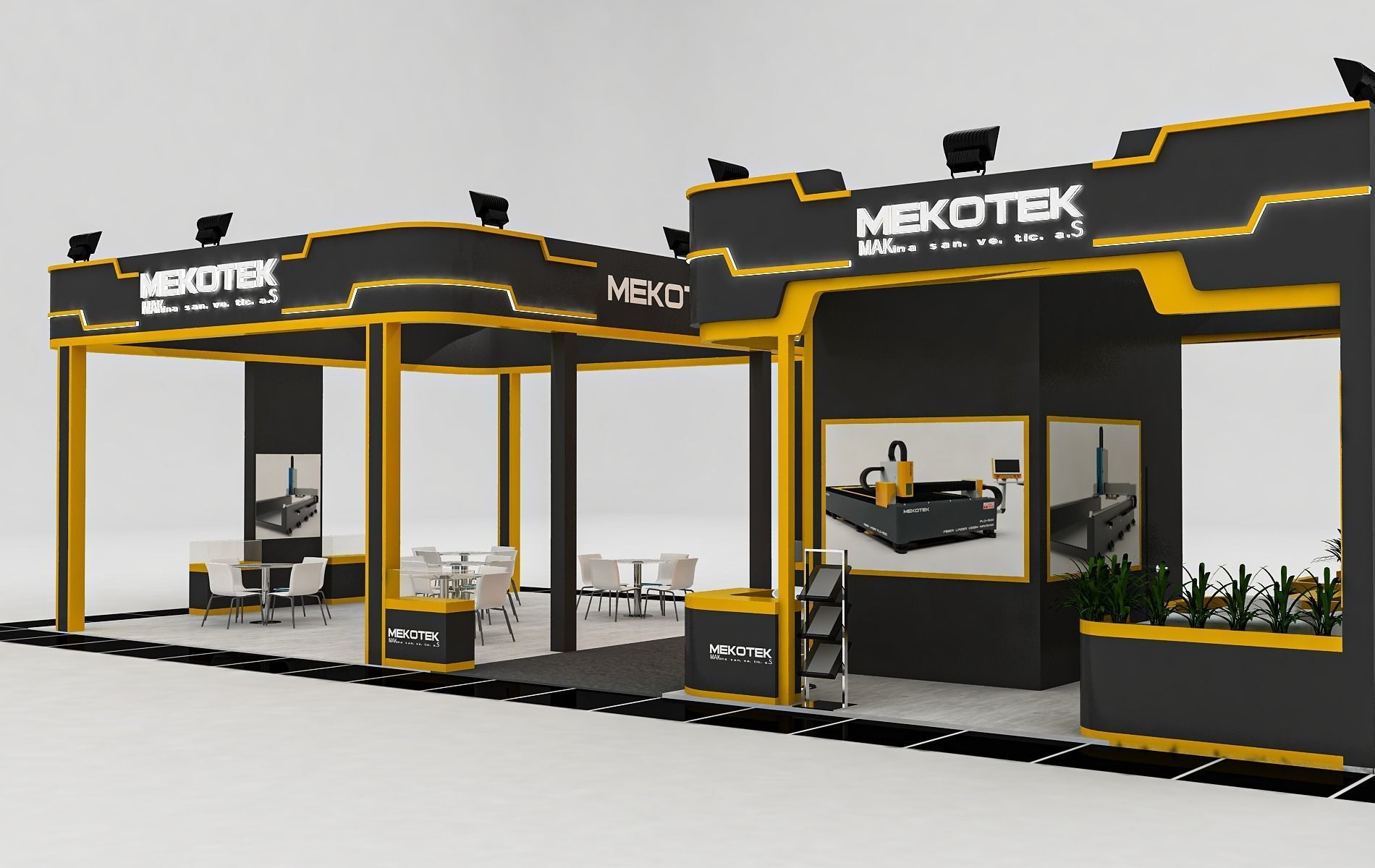 Mekotek-01 Size 16 m x 8 m Height 450 cm 3D model_2