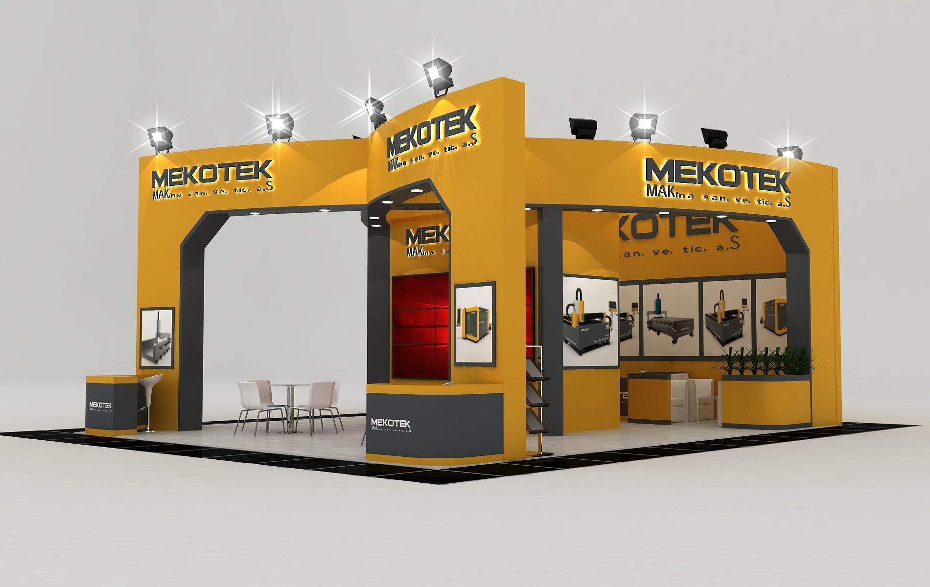 Mekotek -02 Size 10 m x 8 m Height 450 cm 3D model_2