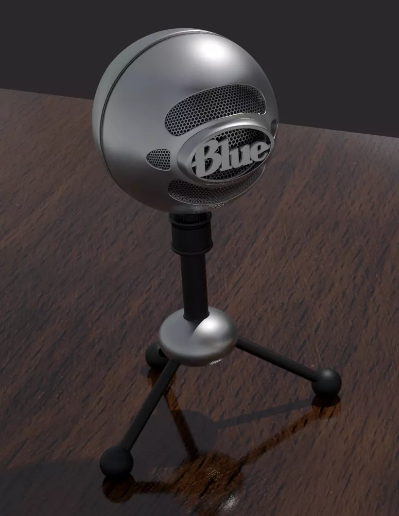 Snowball Microphone Free 3D model