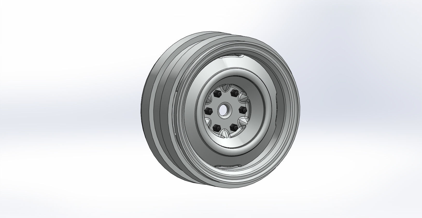 1 9 inch 1 10 toyota hilux wheel rims  with weight 3D print model_1
