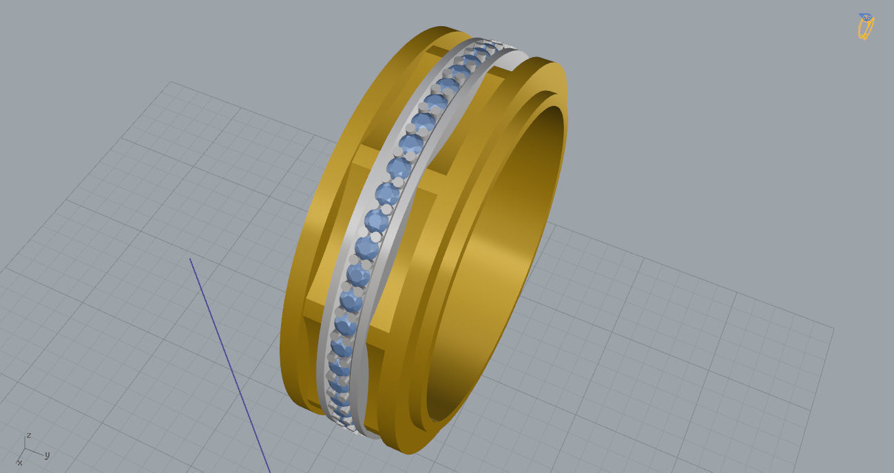 Wedding Bands 09 3D print model_9