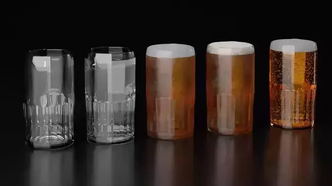 Beer Glass 11 3D model