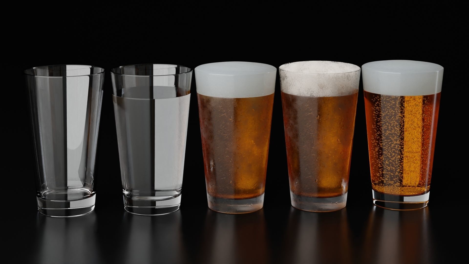 Beer Glass 12 3D model_1