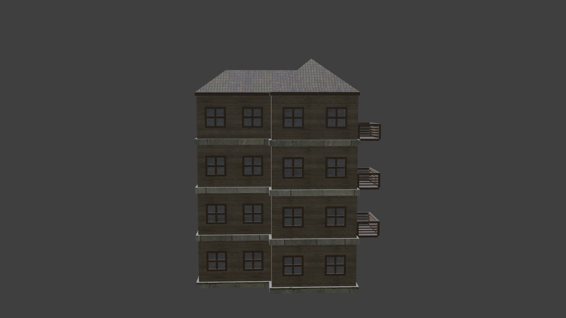 House Model 10 Low-poly 3D model_2