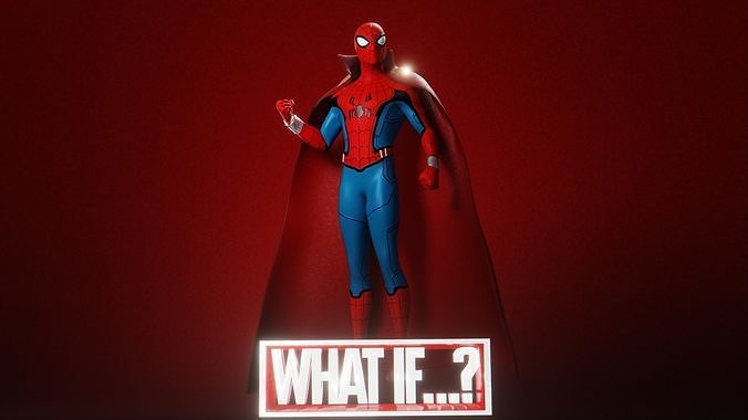 Zombie Hunter Spidey Low-poly 3D model