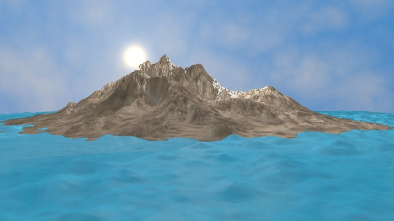 NMA Island Rock 002 Desert Preset 02 Low-poly 3D model_2