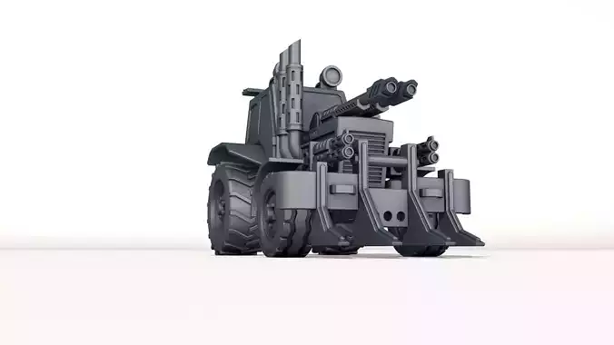 combat tractor 3D print model