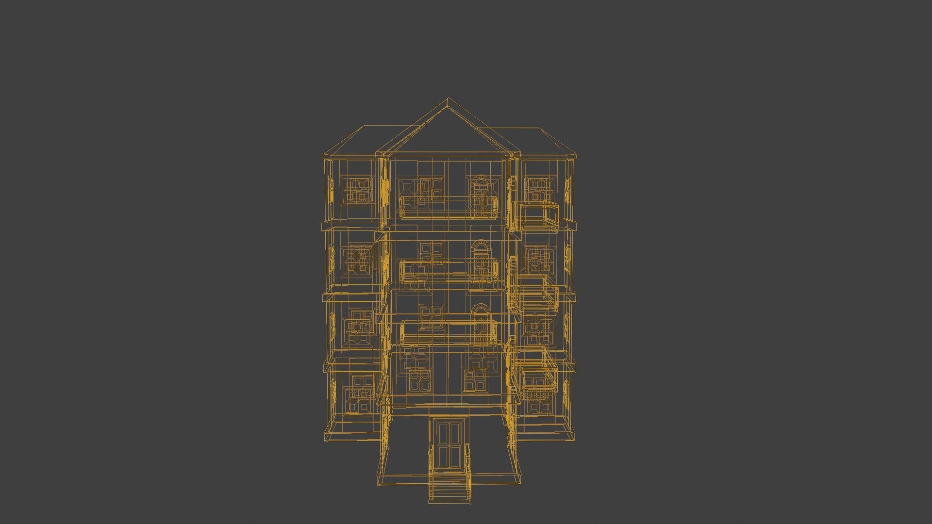 House Model 30 Low-poly 3D model_6