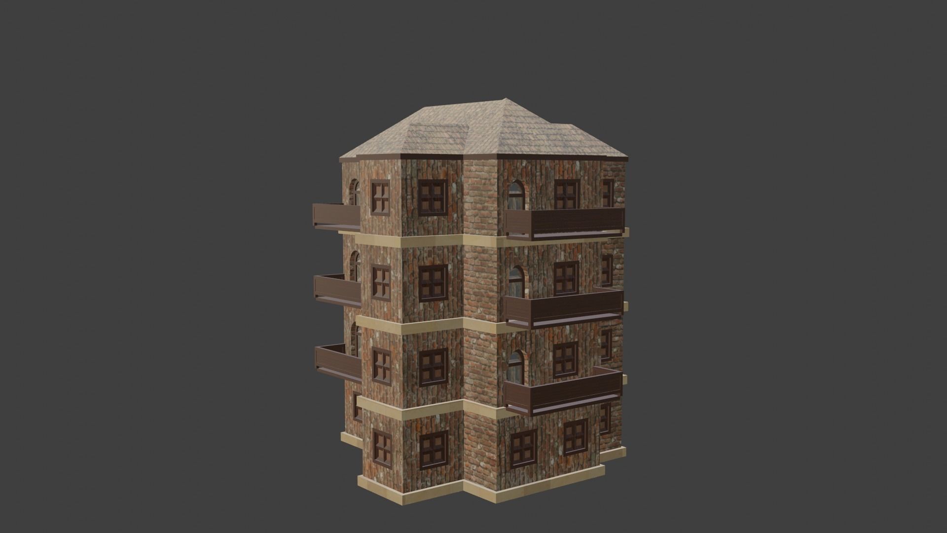 House Model 30 Low-poly 3D model_3