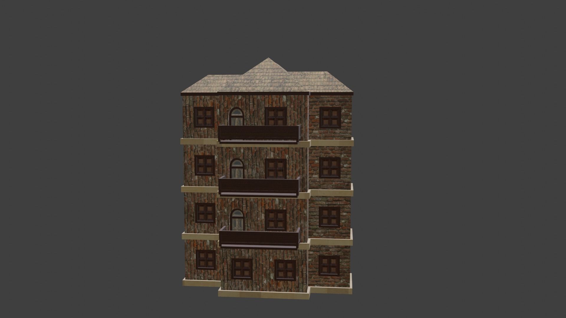 House Model 30 Low-poly 3D model_4