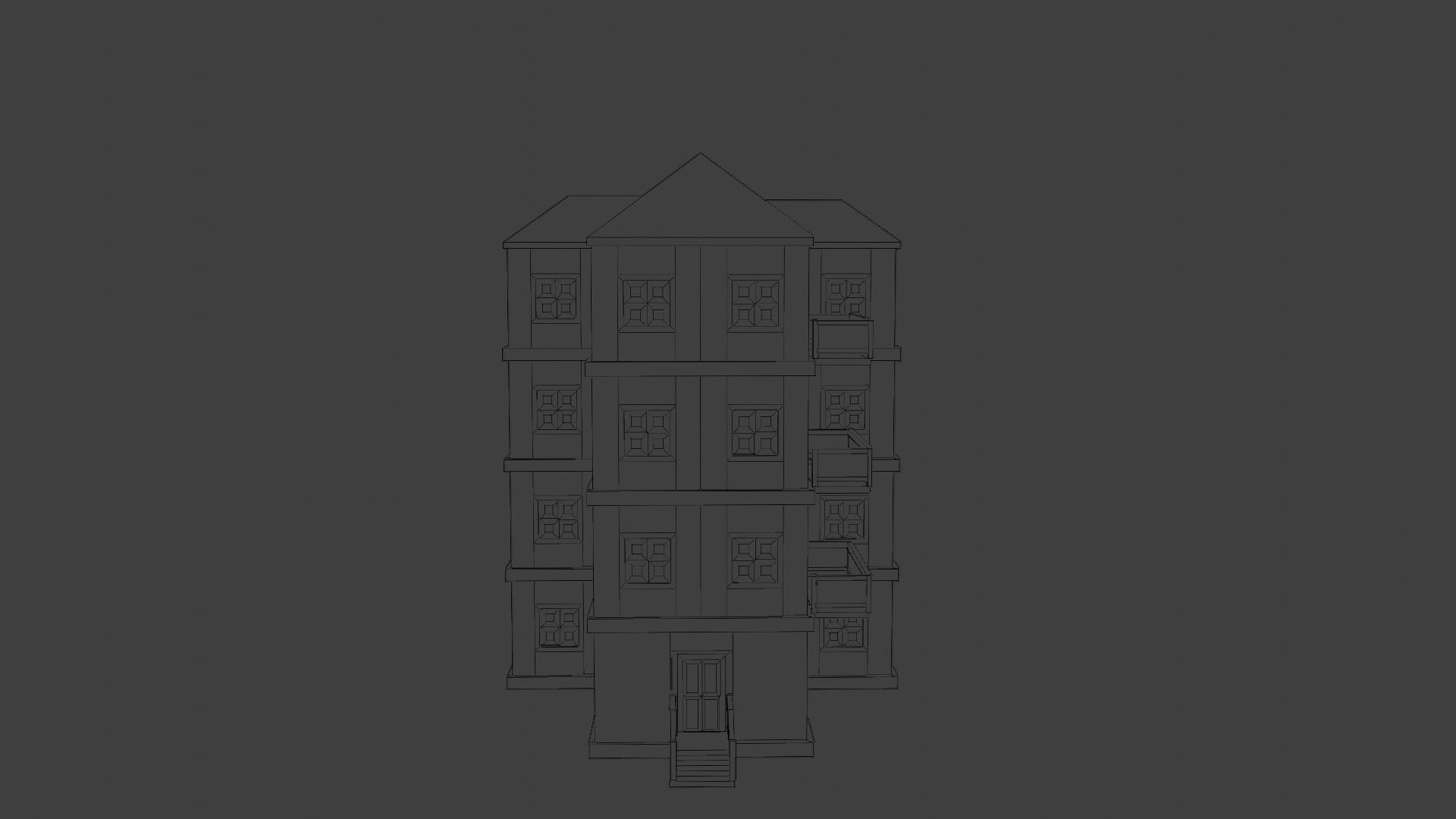 House Model 30 Low-poly 3D model_5