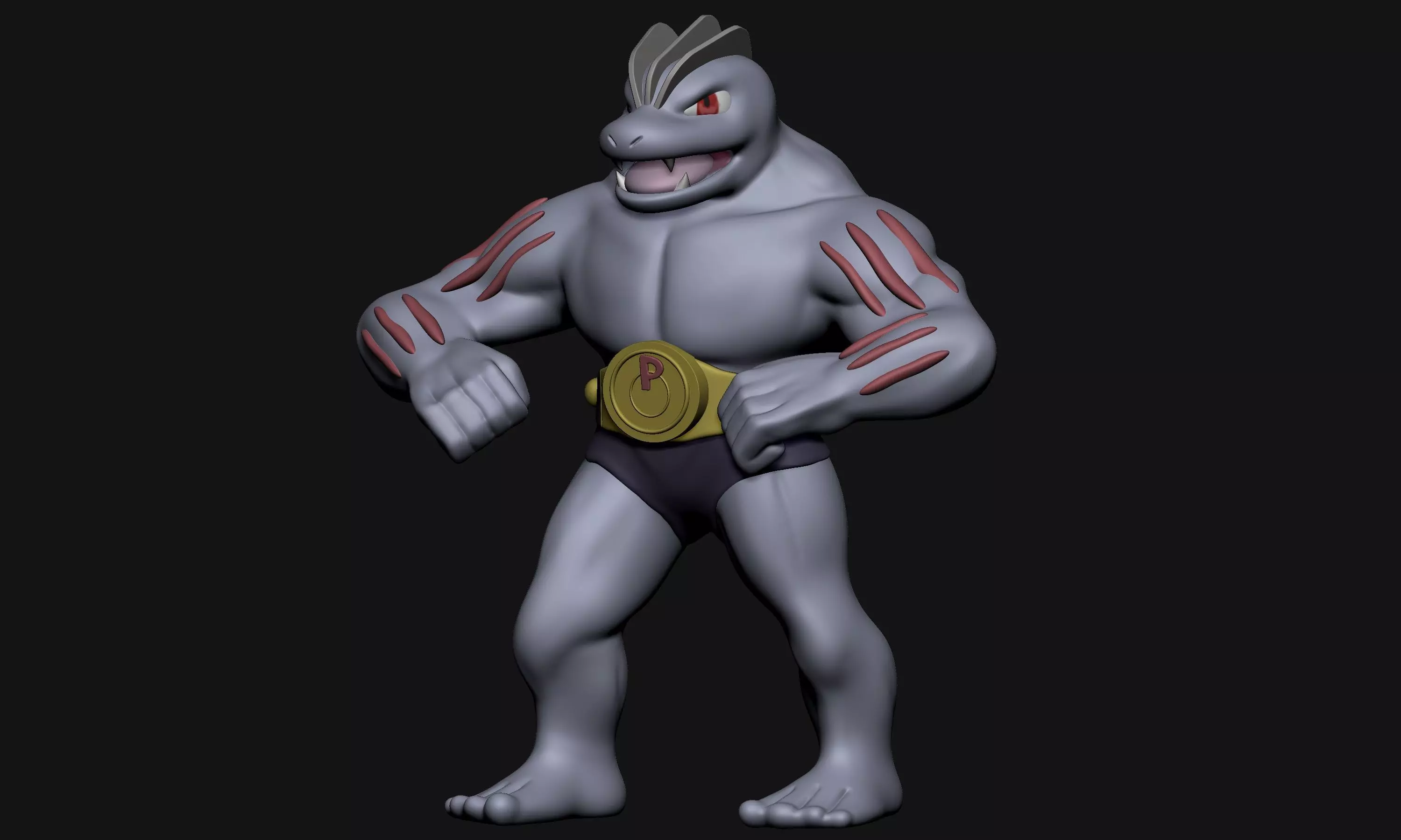 Pokemon - Machop and Machoke 3D print model_0