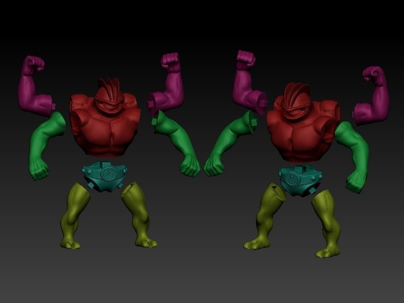 Pokemon - Machamp 3D print model_1