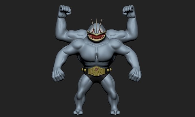 Pokemon - Machamp 3D print model