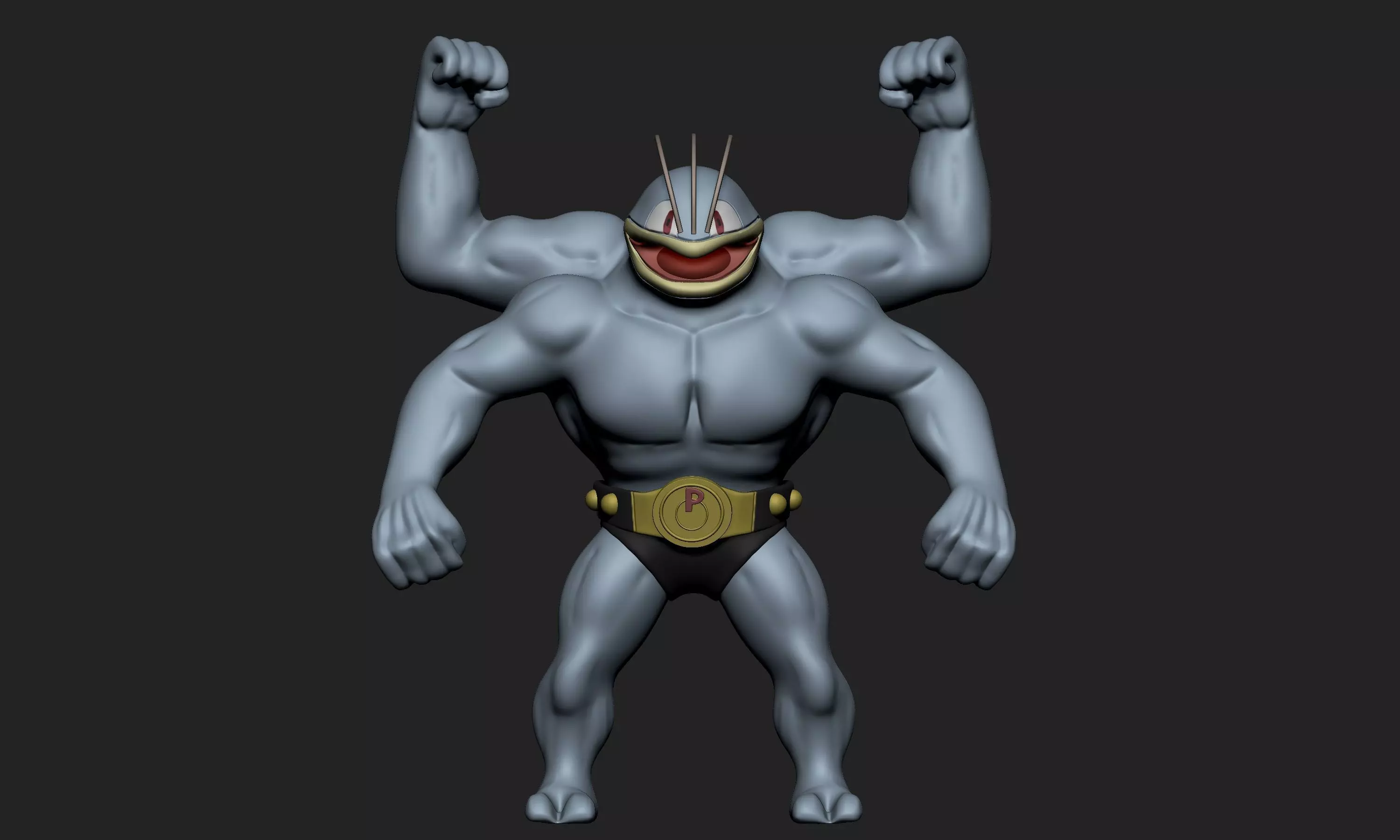 Pokemon - Machamp 3D print model_0