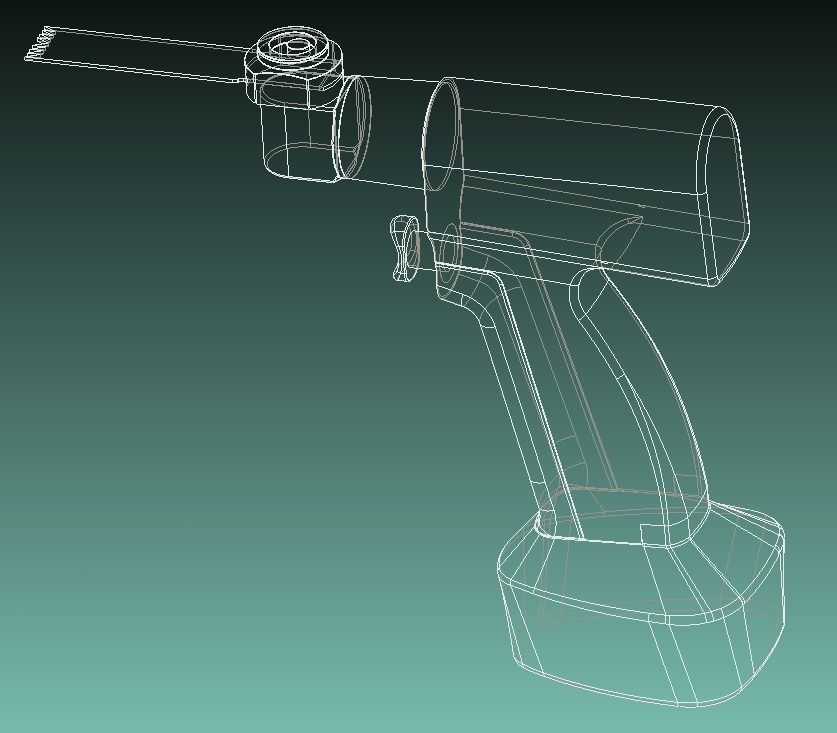 Orthopedic Sagittal Saw 3D model_4