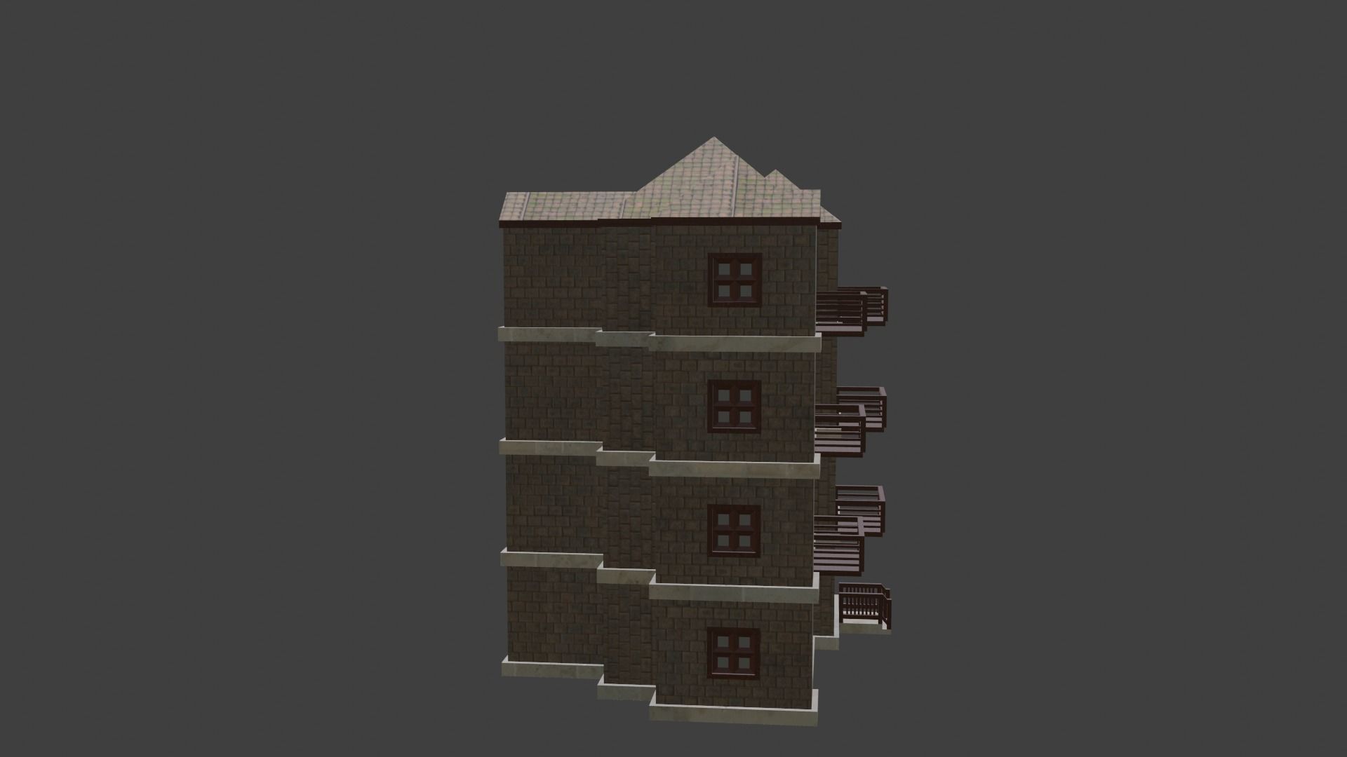 House Model 50 Low-poly 3D model_3