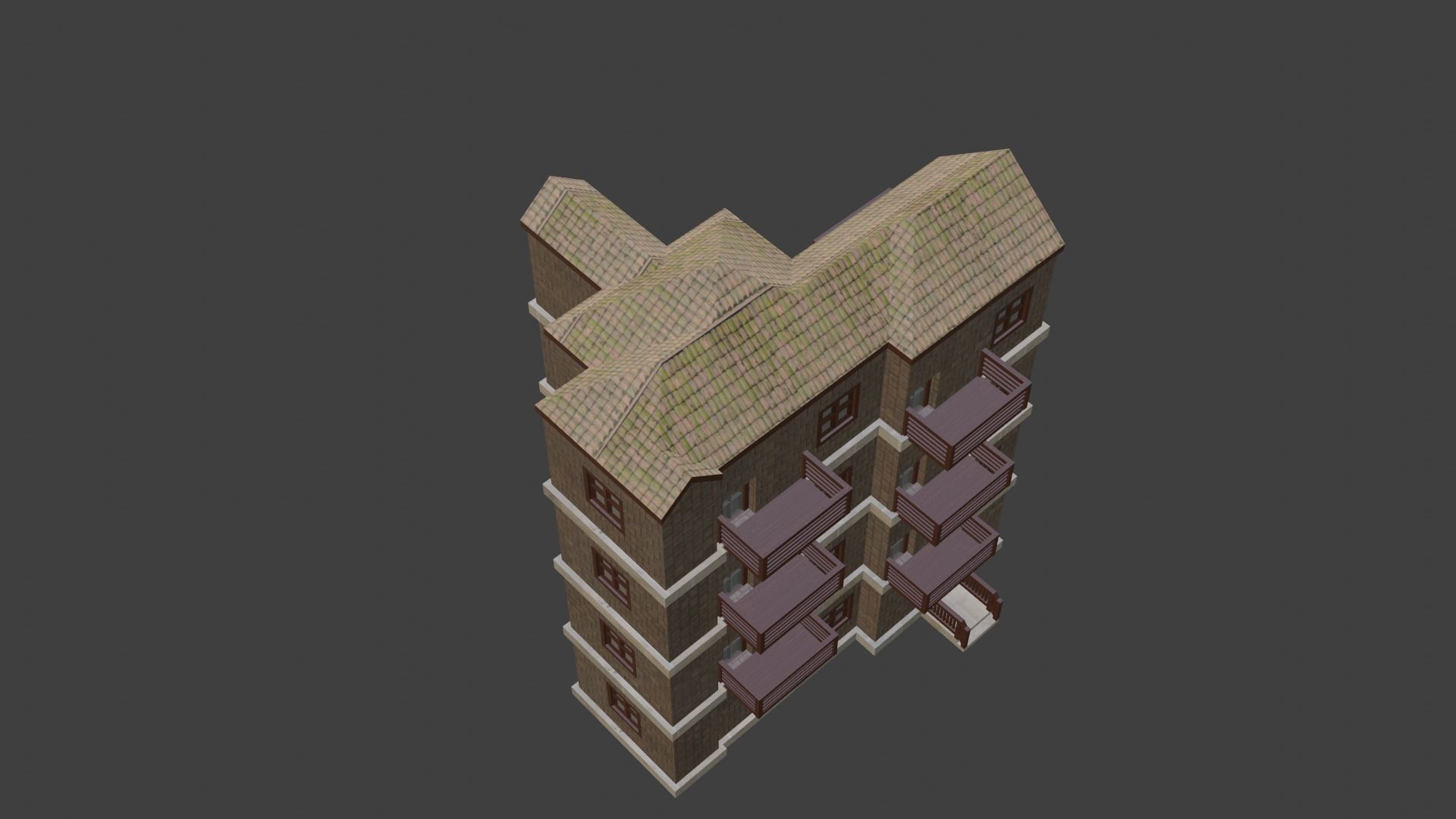 House Model 50 Low-poly 3D model_4