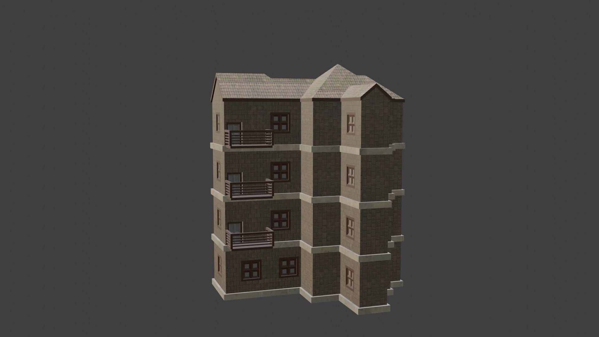 House Model 50 Low-poly 3D model_2