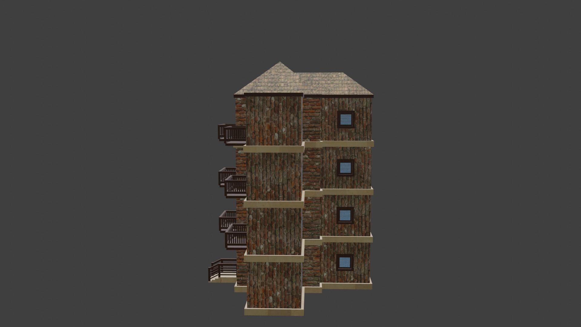 House Model 78 Low-poly 3D model_1