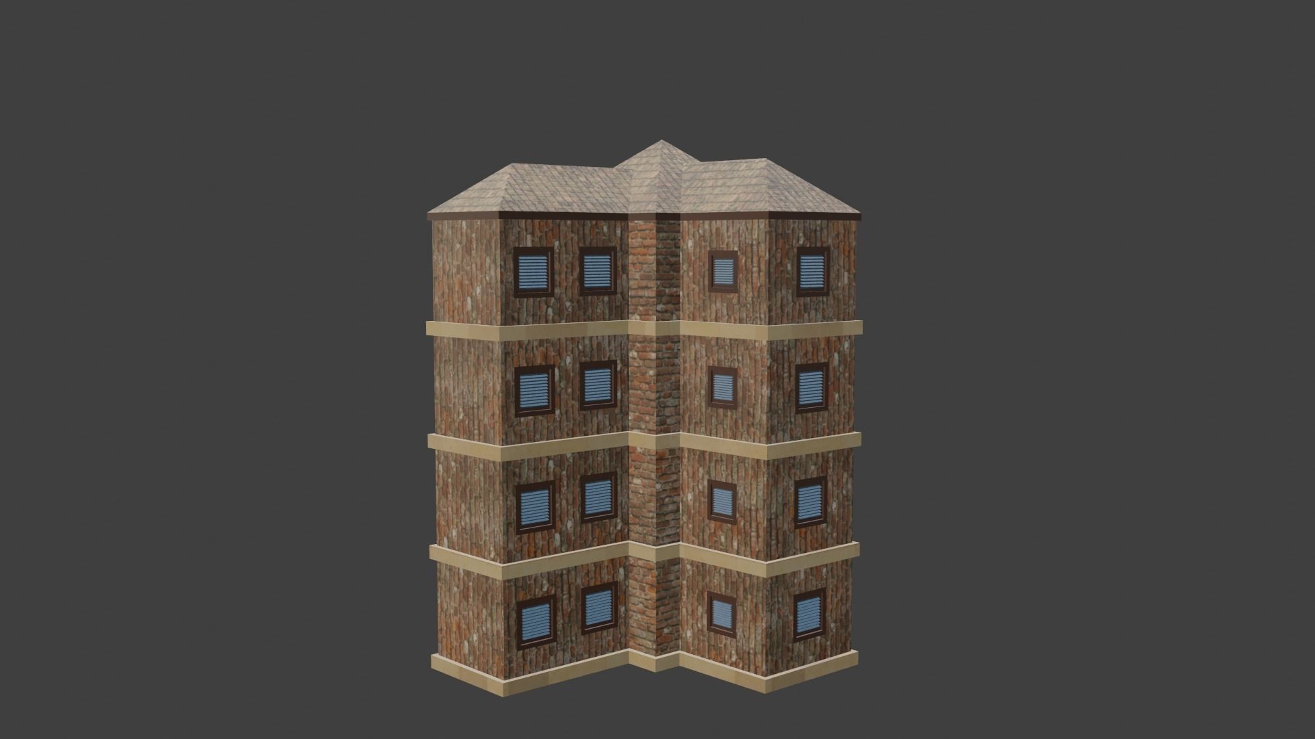 House Model 78 Low-poly 3D model_2