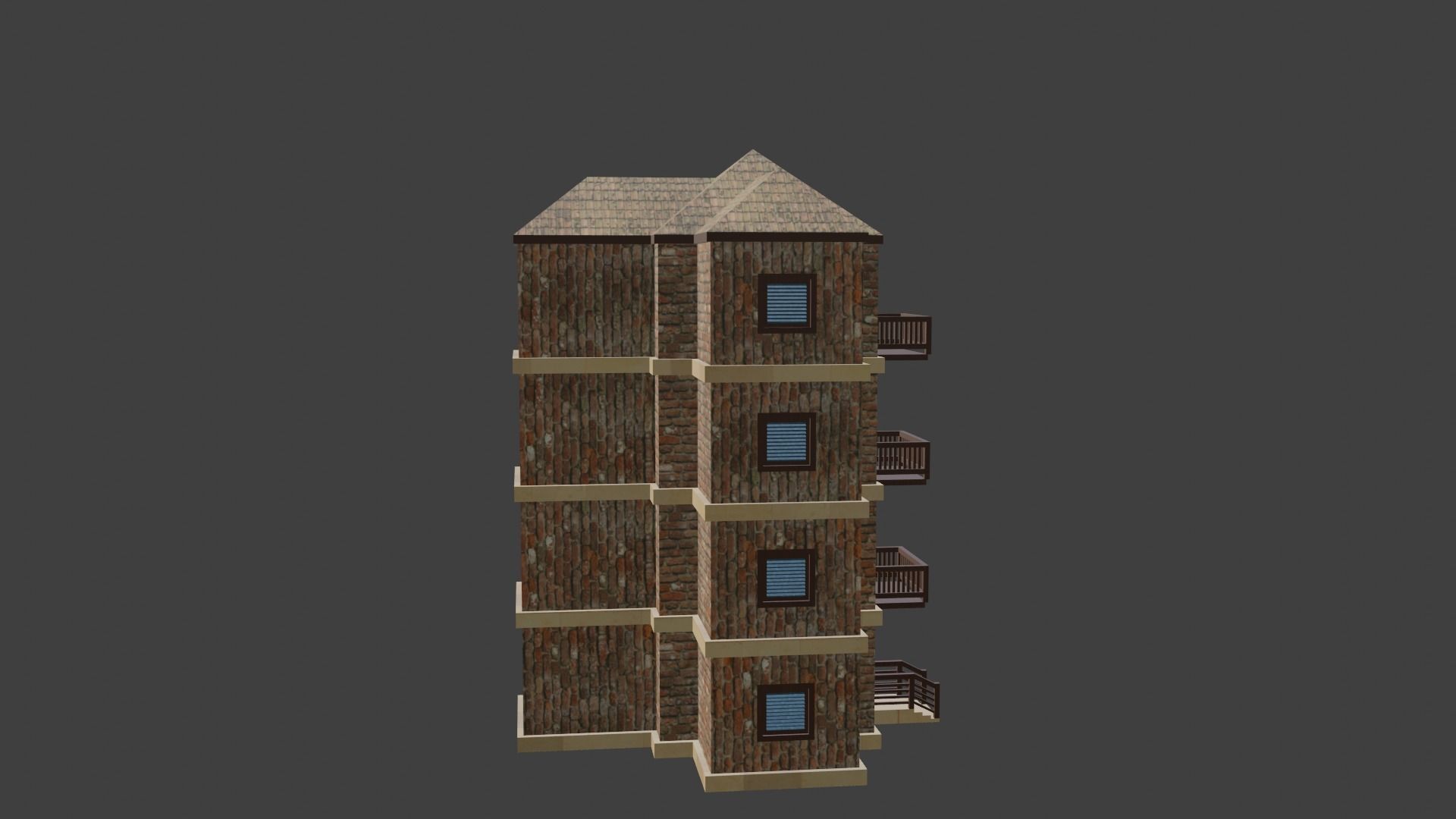 House Model 78 Low-poly 3D model_3
