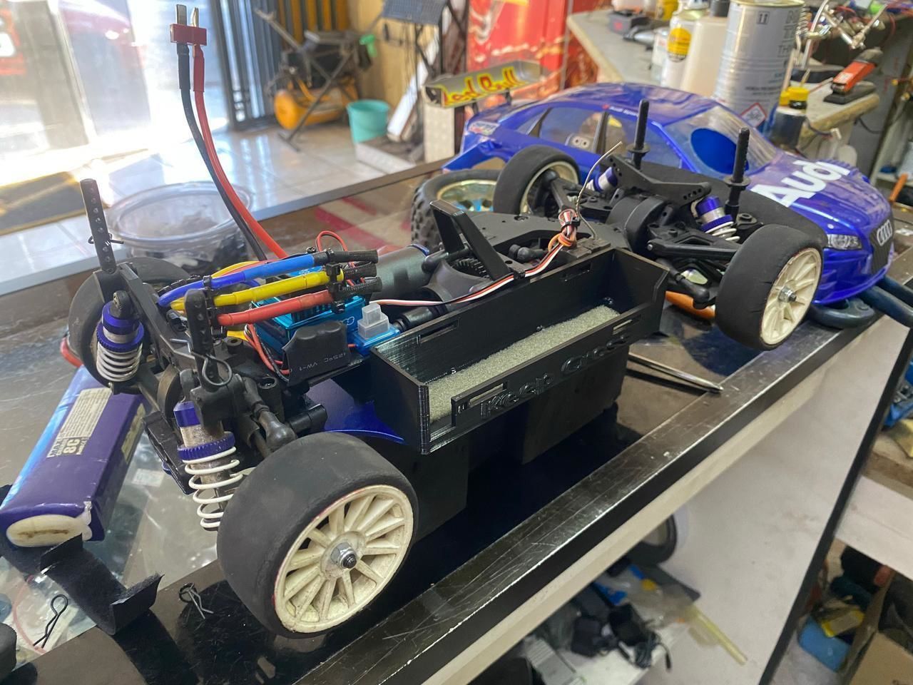 FW06 Eletric Convertion Kit with Batery house ESC support 3D print model_1