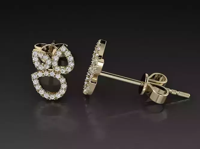 Jewelry Earring 3D print model