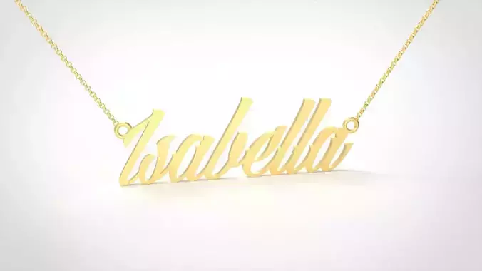 Model 511  Name Necklace Isabella Plate