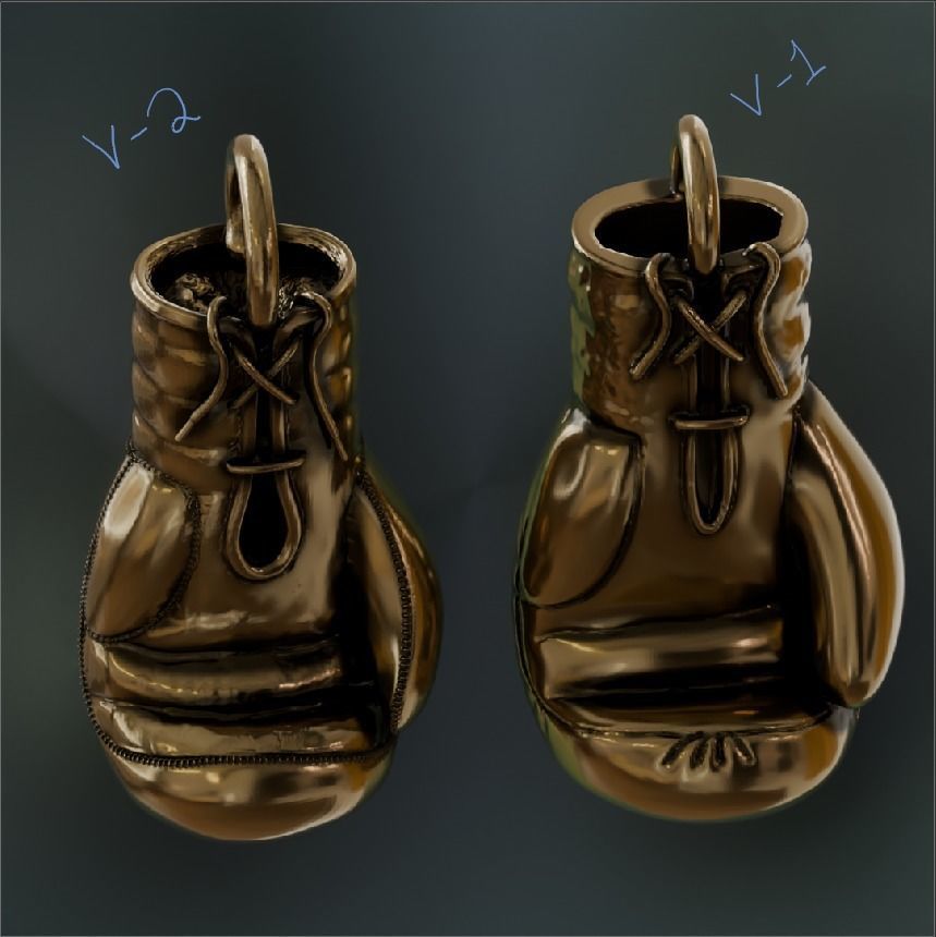 Boxing glove V3 3D print model_10