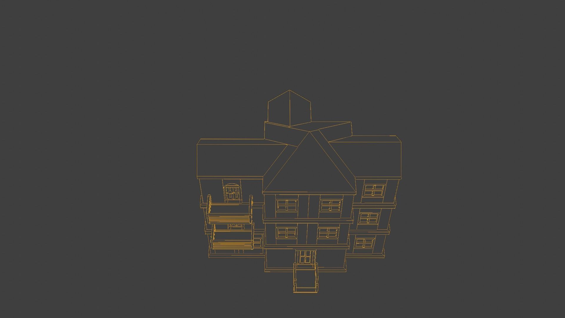 House Model 3 Low-poly 3D model_5