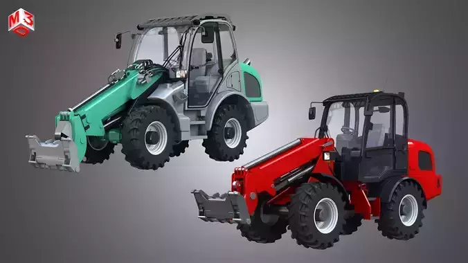 Telescopic Loaders 2 in 1 3D Model Collection