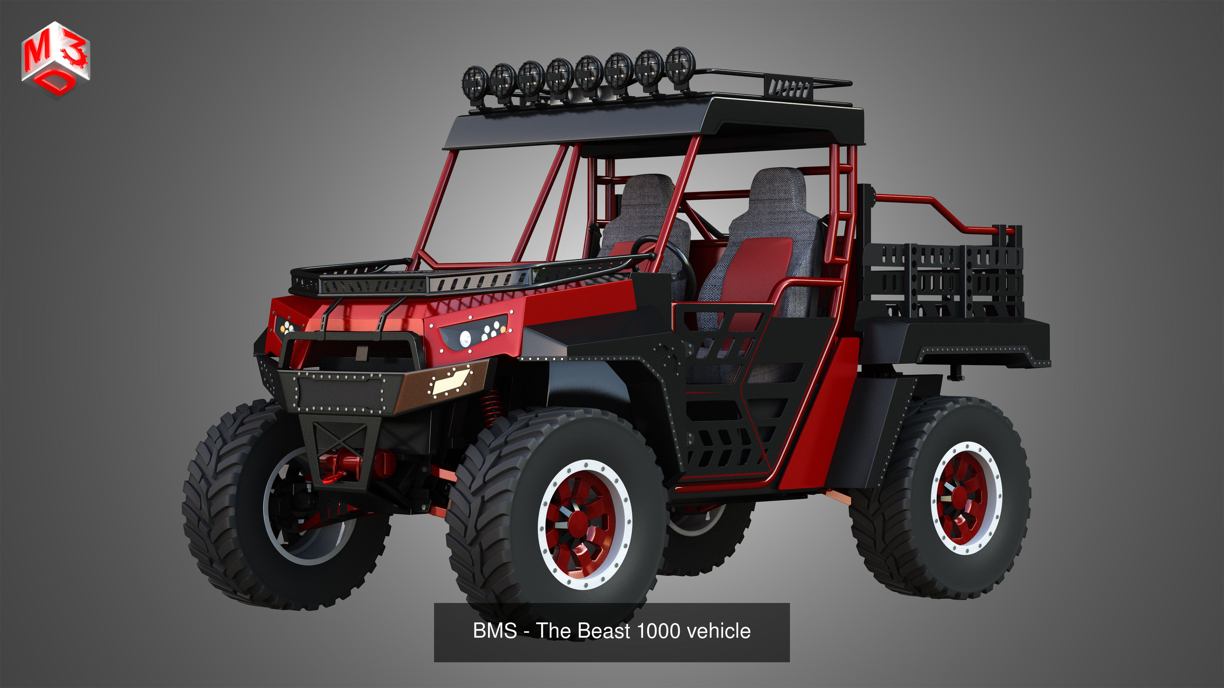 Off Road Dune Buggies 2 in 1 3D Model Collection_1