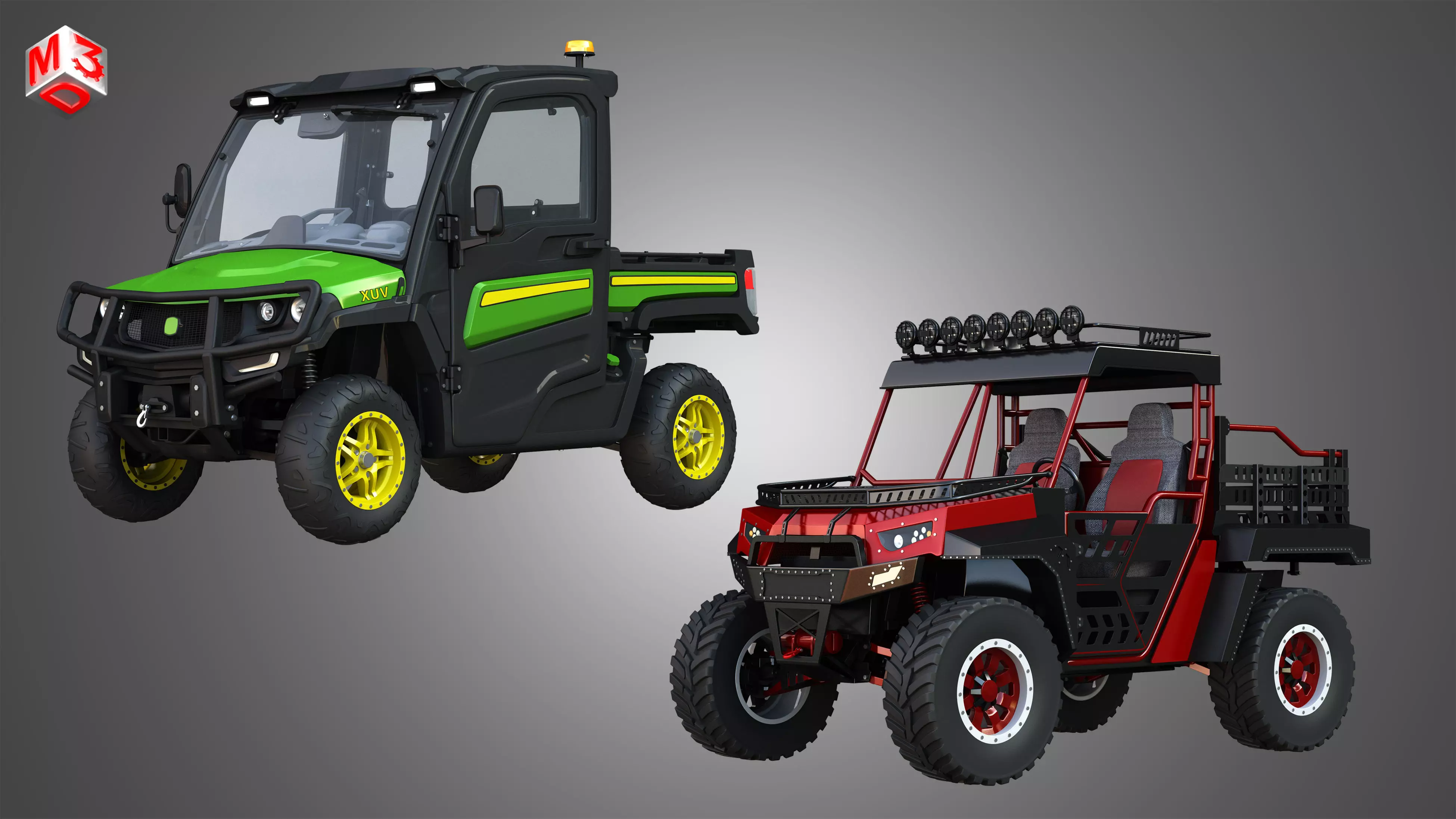 Off Road Dune Buggies 2 in 1 3D Model Collection_0