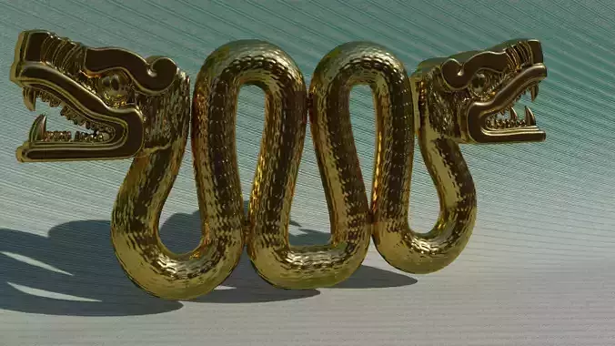 Ancient double headed snake